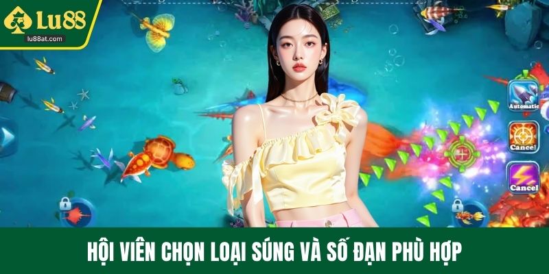 Hội viên chọn loại súng và số đạn phù hợp